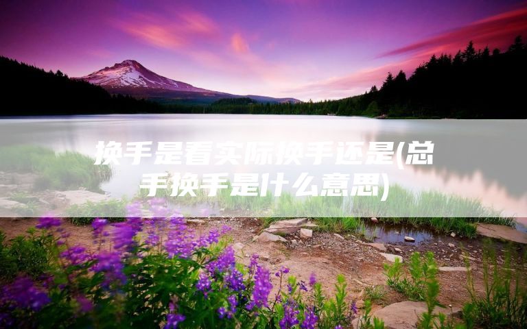 换手是看实际换手还是(总手换手是什么意思)