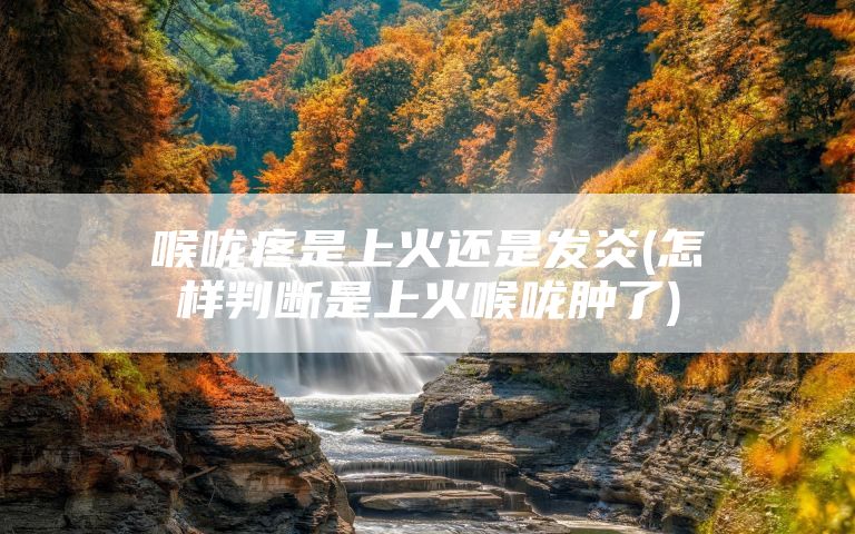 喉咙疼是上火还是发炎(怎样判断是上火喉咙肿了)