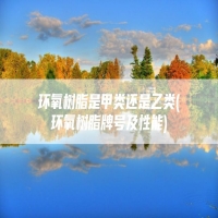 环氧树脂是甲类还是乙类(环氧树脂牌号及性能)