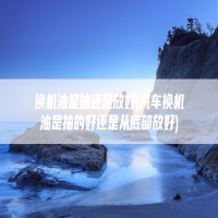 换机油是抽还是放好(汽车换机油是抽的好还是从底部放好)